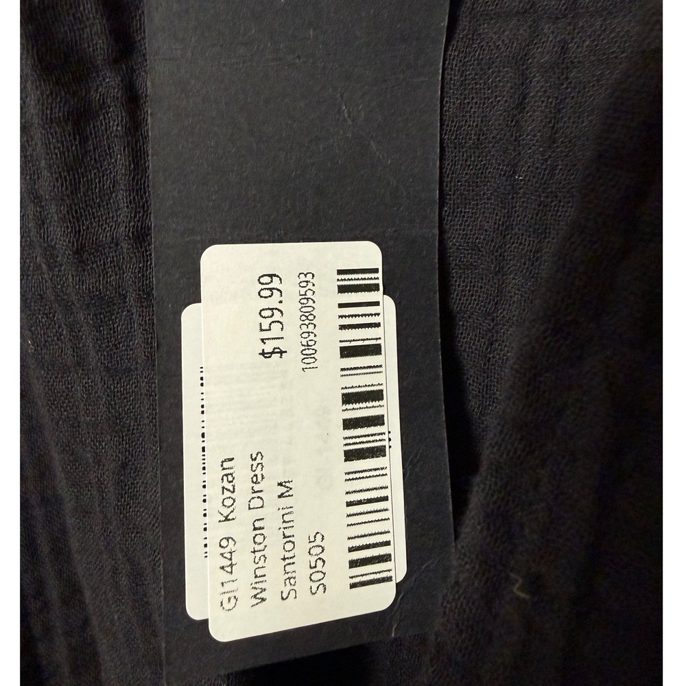 Women's Black Kozan Sleeveless Draped V-Neck Maxi Dress XL - Picture 5 of 9